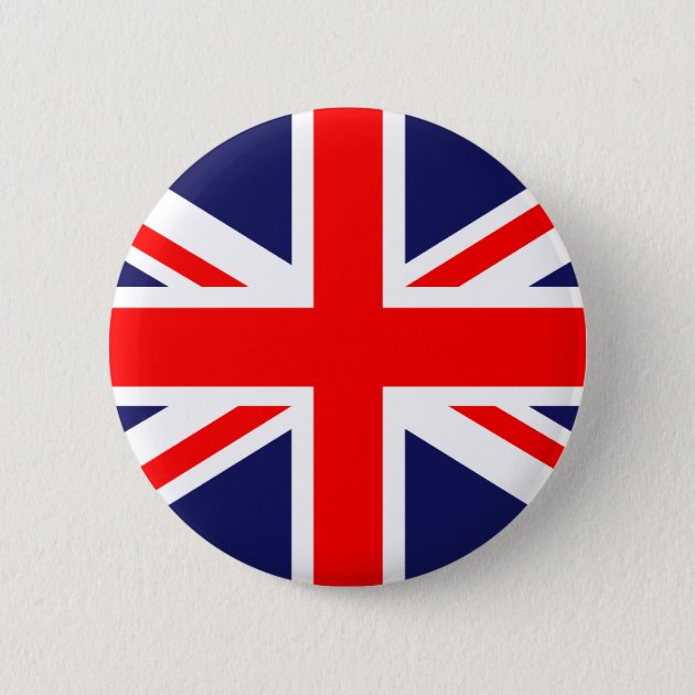 United Kingdom Union Jack Round Pin Badge